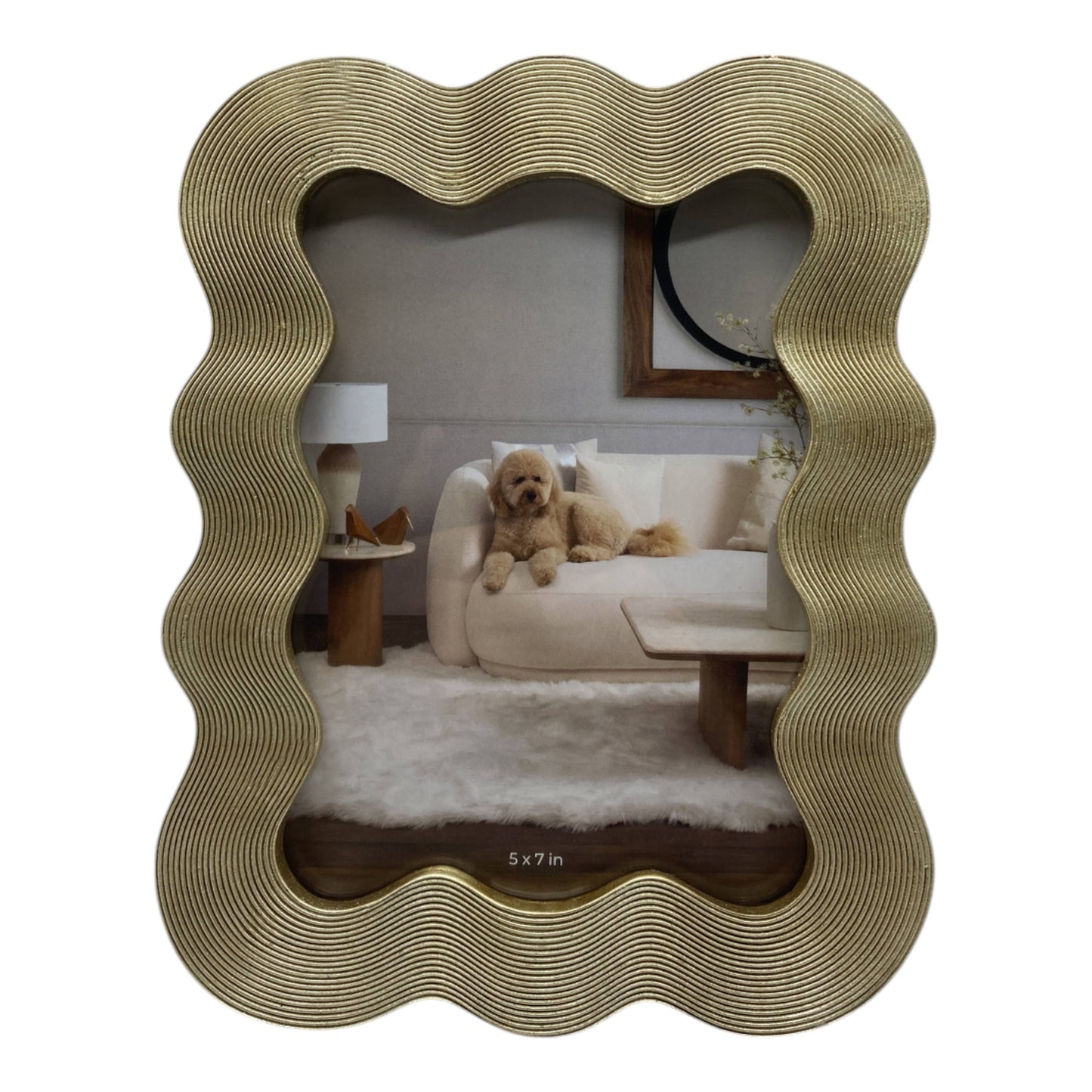 Gold Squiggle Photo Frame 5x7 in.
