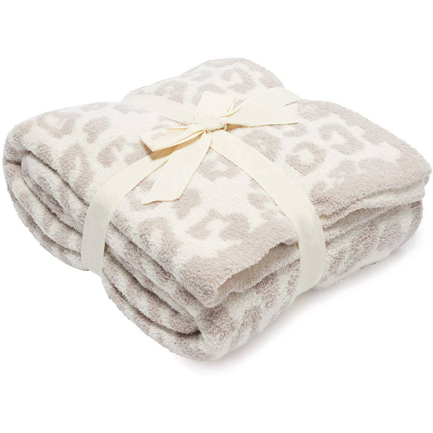 Luxe Blanket - Beige Leopard