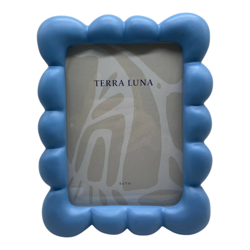 Puffy Squiggle Photo Frame Blue 5x7 in.