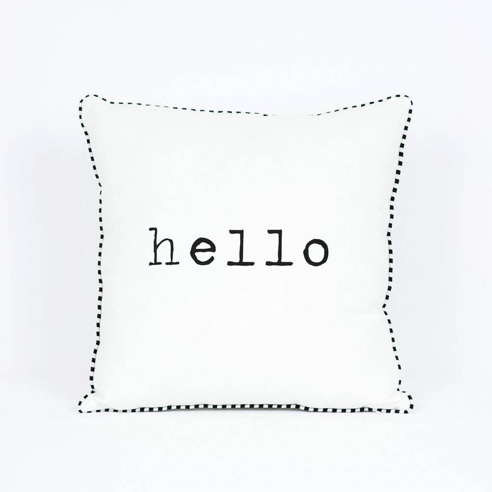 HELLO Reversible Pillow 14x14