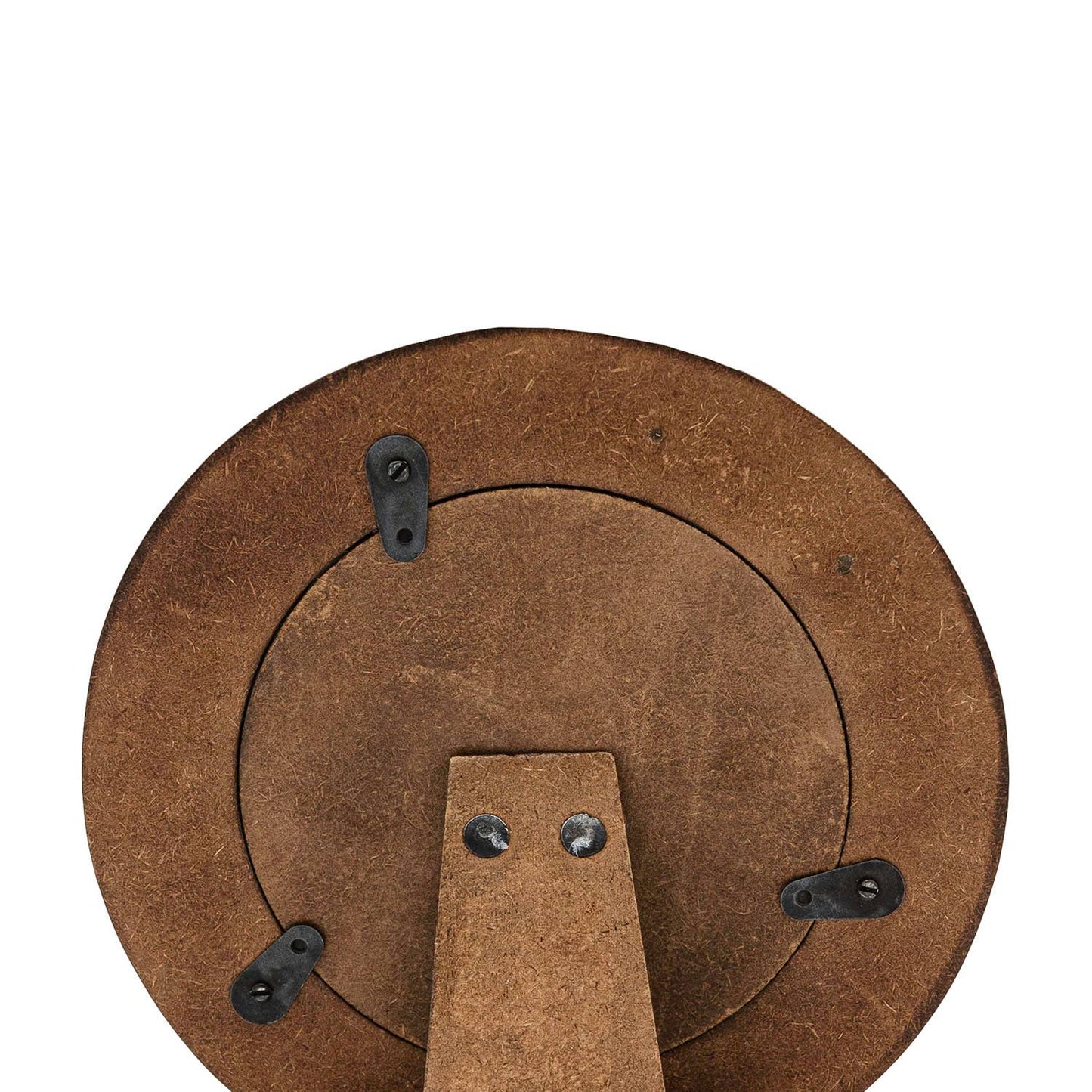 Ansel Round Picture Frame with Brass Inlay 4x4