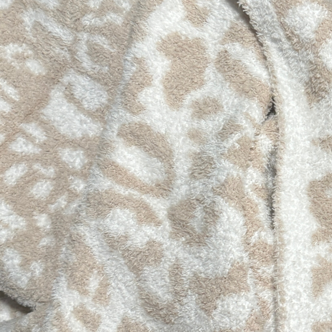 Luxe Blanket - Beige Leopard