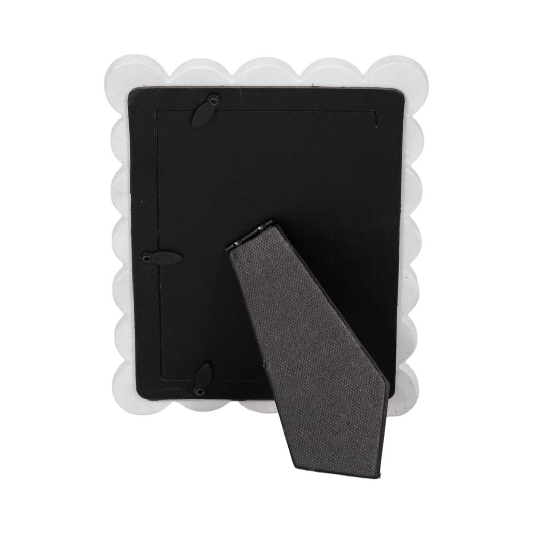 Rectangular Scallop Edge Photo Frame White 4x6 in.