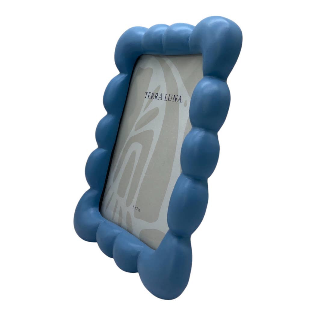 Puffy Squiggle Photo Frame Blue 5x7 in.