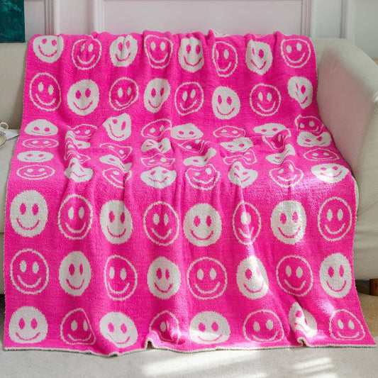 VF LUXE Hot Pink SMILE Throw