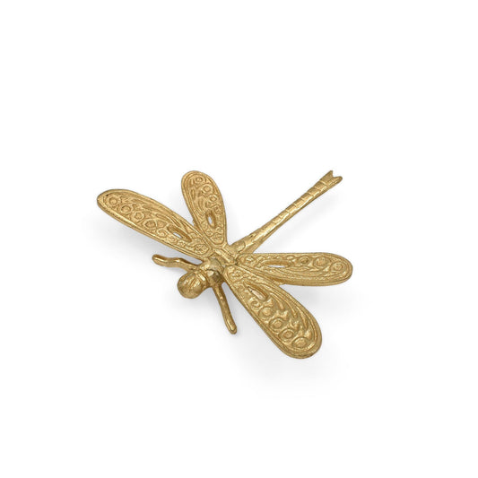 Brass Figurine Dragonfly Gold: Small