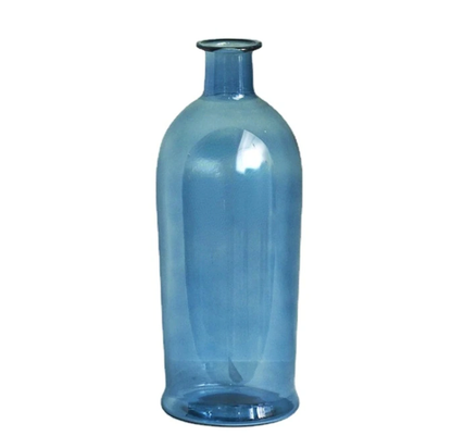 Ocean Blue Glass Vase - Available in 2 Size | Vintage Fresh