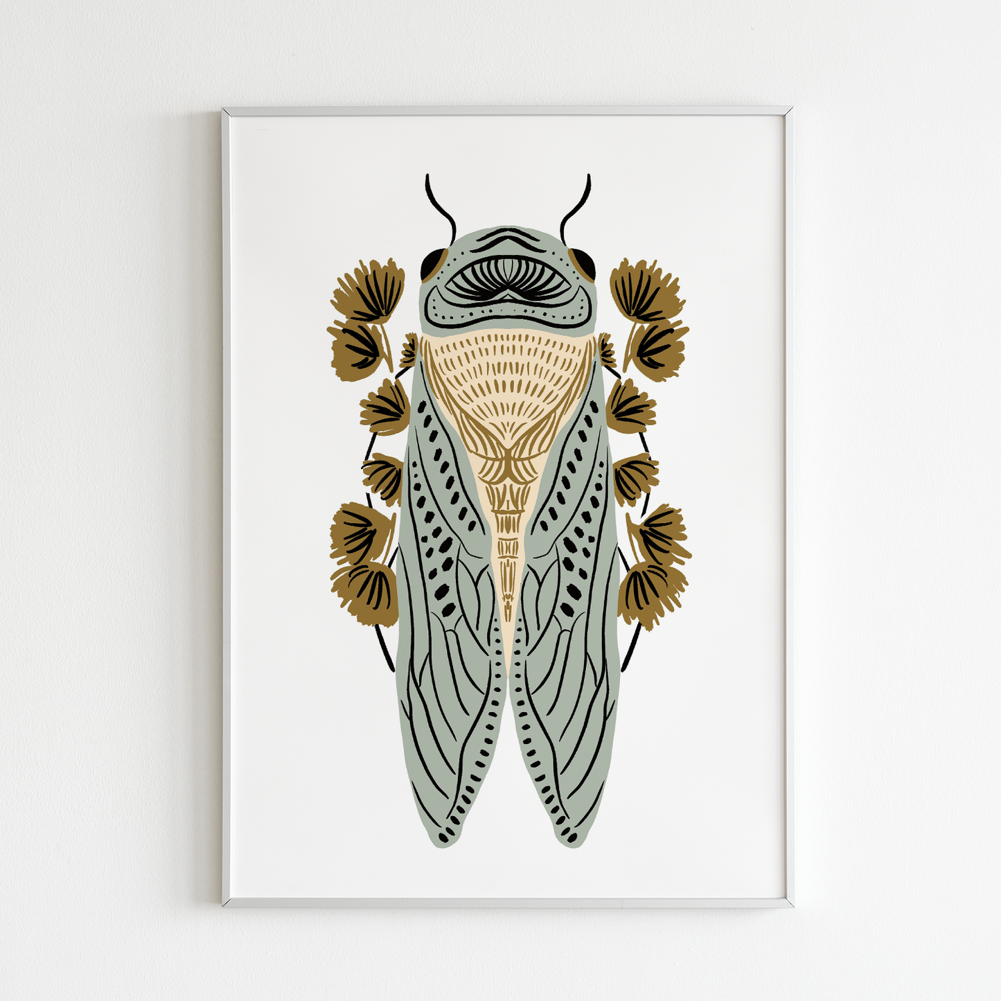 Cicada - SAGE - 8" x 10" Art Print