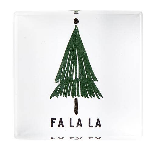 Lucite Block 2x2 - Fa La La