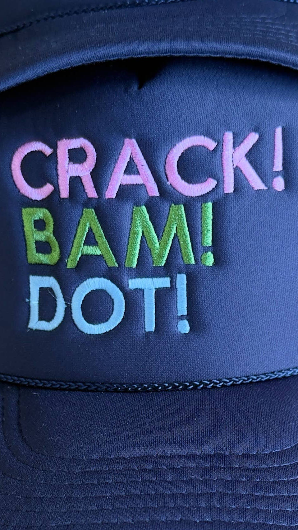 Crack! Bam! Dot! Trucker Hat