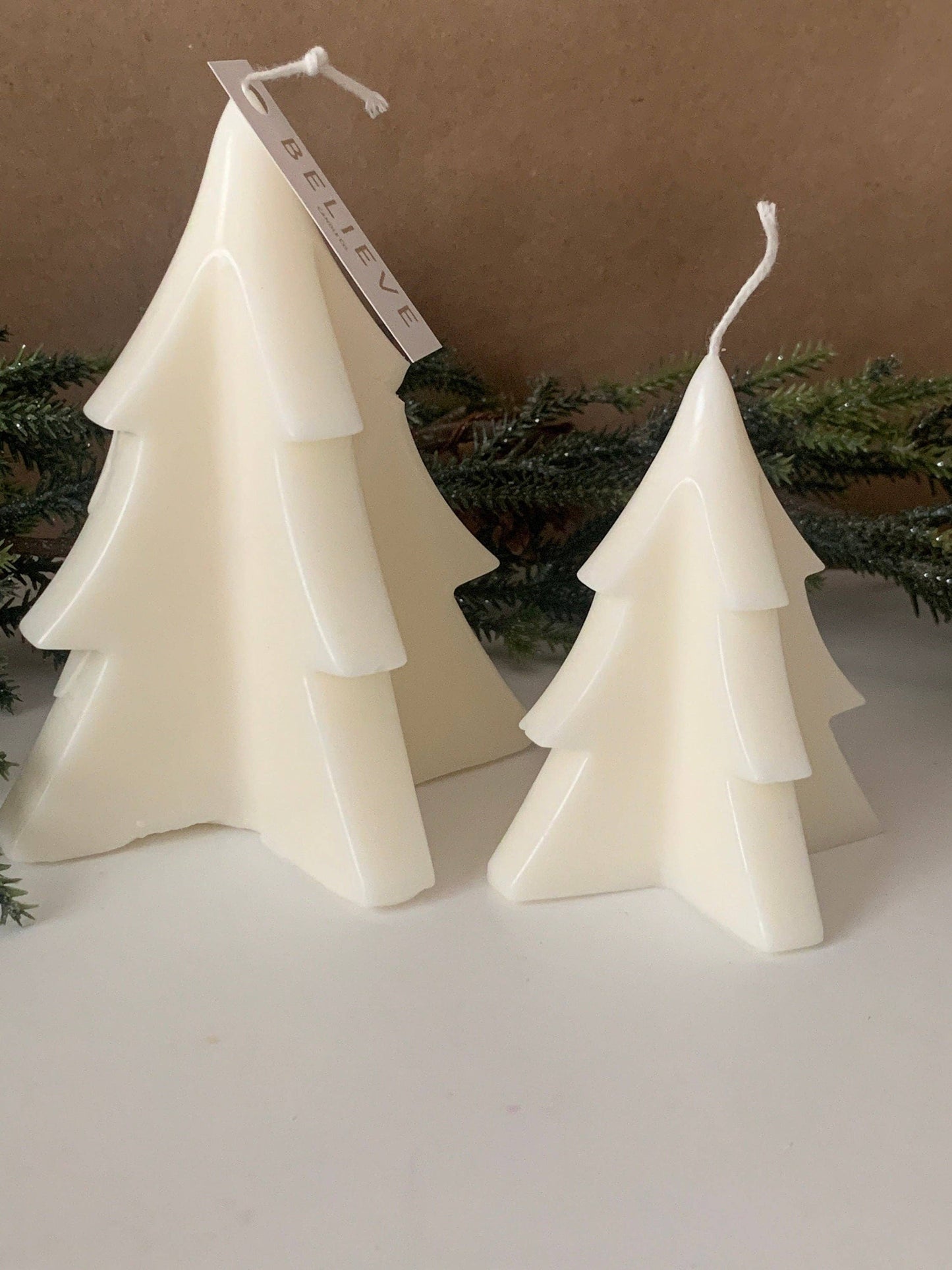 Handcrafted Christmas Tree Candle (Small) - Holiday Home Decor | Vintage Fresh