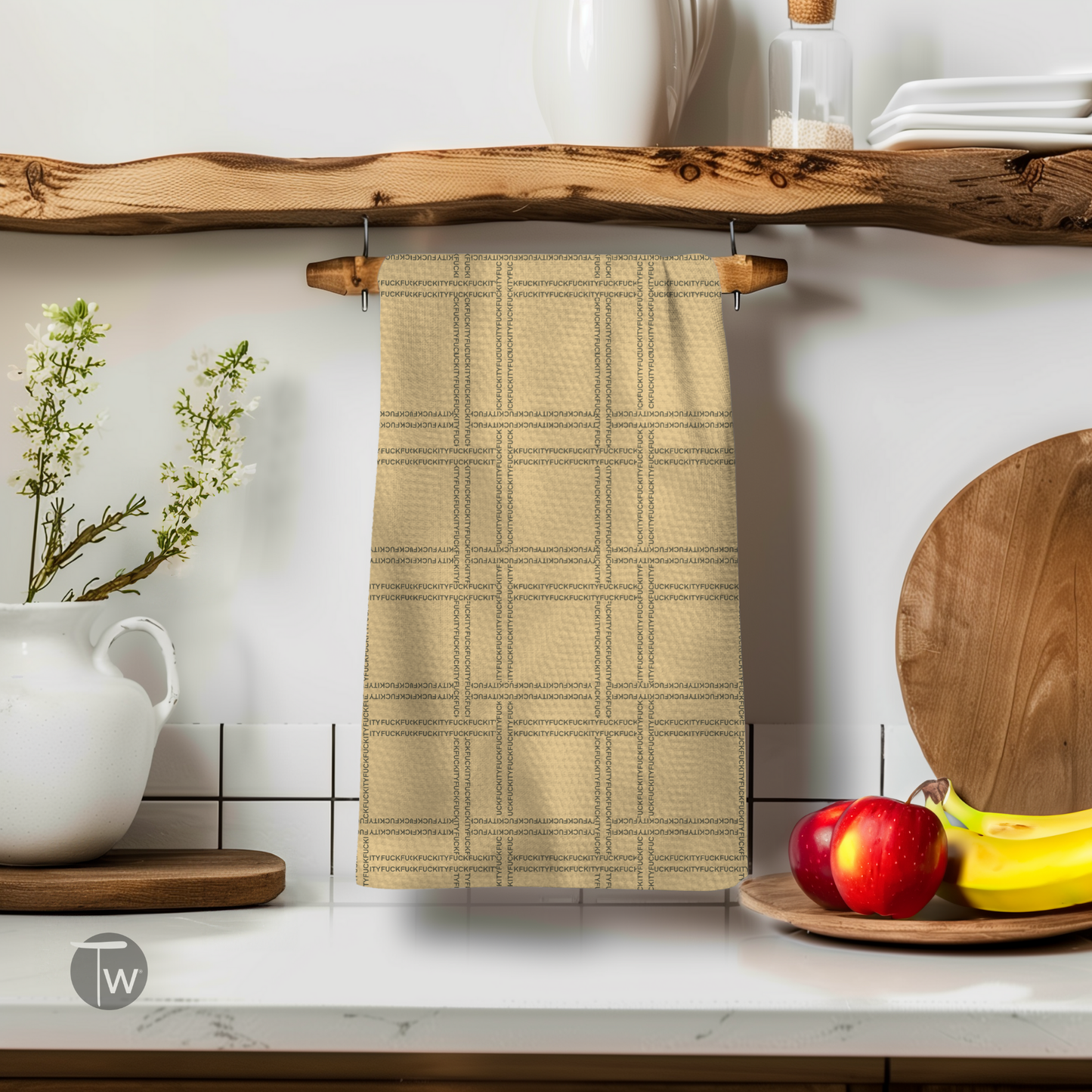 F-ity Plaid Kitchen Dish Towel