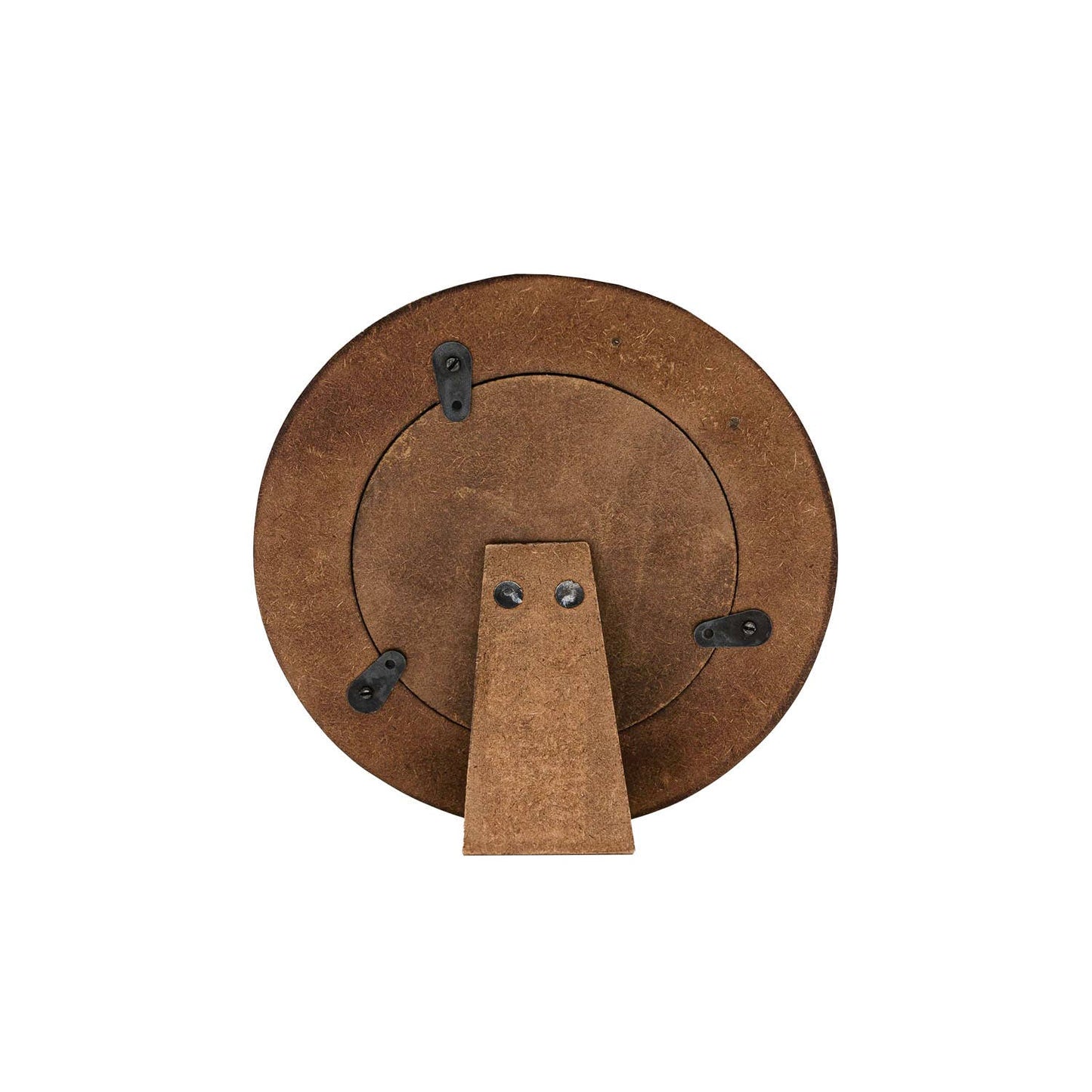 Ansel Round Picture Frame with Brass Inlay 4x4