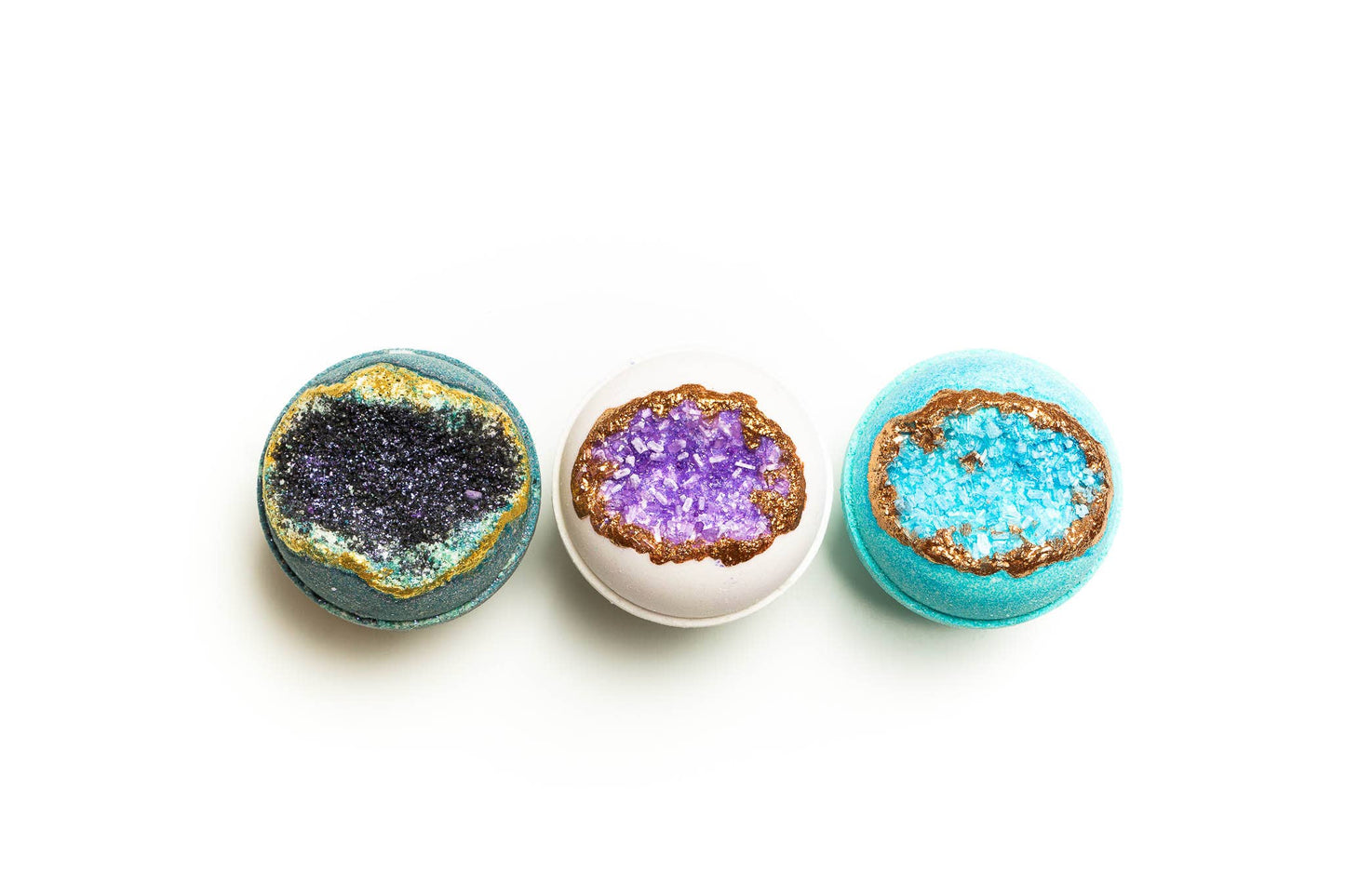 Crystal Geode Bath Bombs | Calm and Relax | Gift Set 💎