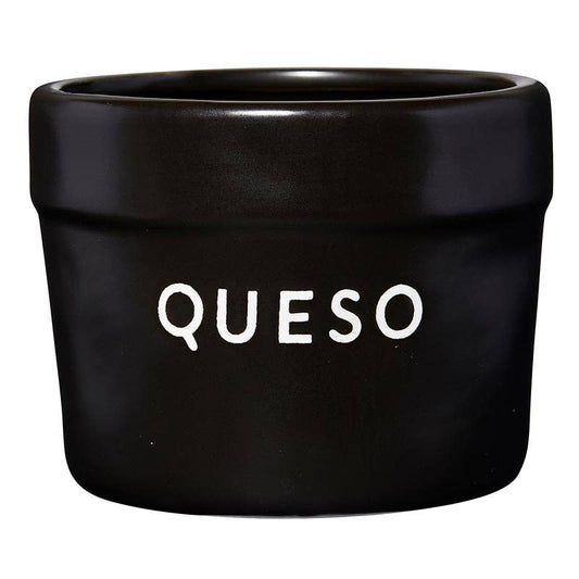 Black Ceramic Queso Bowl