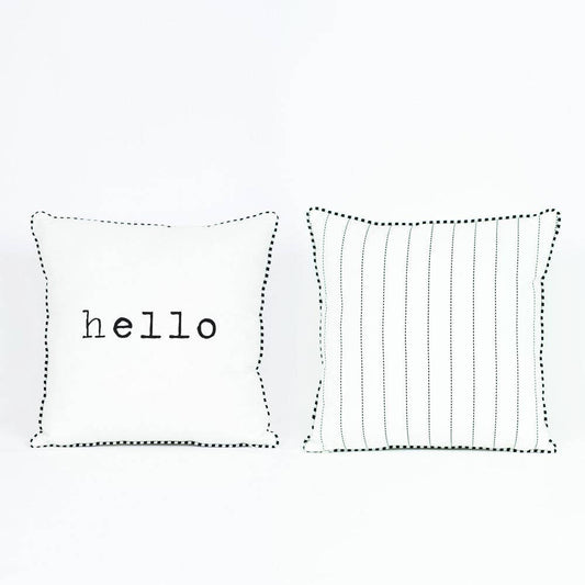 HELLO Reversible Pillow 14x14