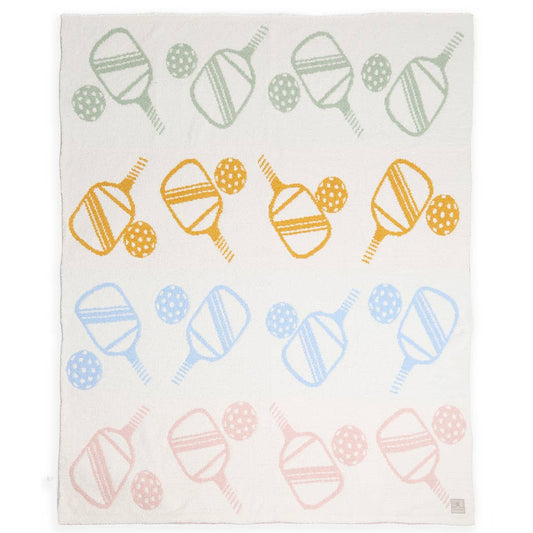 Pickleball Printed Cozy Soft Throw Blanket