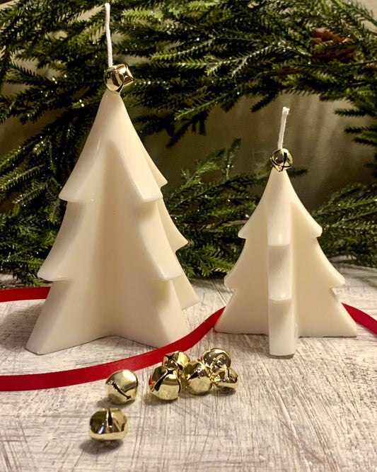 Handcrafted Christmas Tree Candle (Lg) - Holiday Home Decor | Vintage Fresh